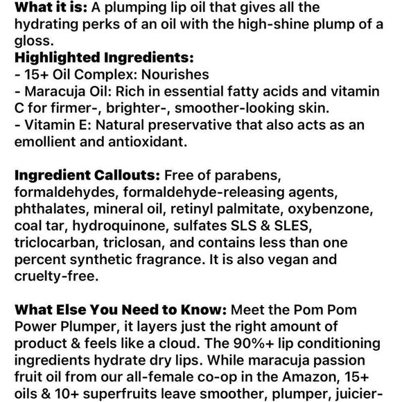 🌻 Tarte Plum Plumping Oil Gloss New Full Size - Picture 4 of 5